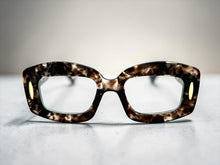 Classy Elegant Modern Retro Style Clear Lens EYEGLASSES Thick Marble Optical Frame 24020