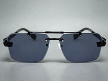 Classy Elegant Luxury Hip Hop Rapper Style SUNGLASSES Black Frame - Black Cross & Fleur De Lis 27774