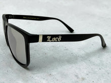 Classic Hardcore Biker Gangster Style LOCS SUNGLASSES Square Black Frame - Silver Lens 91295