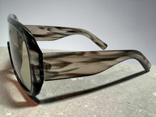Oversized Modern Retro Shield Style SUNGLASSES Thick Gray Frame - Gray Lens 2466