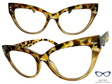 Classic Elegant Vintage Retro Cat Eye Style READING GLASSES READERS Leopard Frame +1.50
