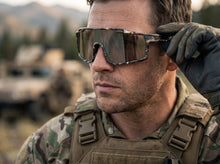 Military Tactical Hunting Fishing Wrap Around Safety SUNGLASSES Large Camouflage Frame - Brown Lens CAMO3