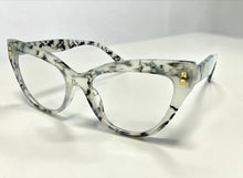 Classic Elegant Vintage Retro Cat Eye Style READING GLASSES READERS Marble Frame +2.00