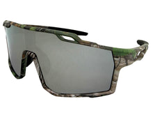Military Tactical Hunting Fishing Wrap Around Safety SUNGLASSES Camouflage Frame - Silver Lens CAMO3
