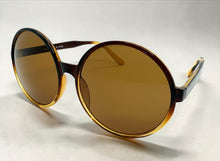Oversized Classic Vintage Retro Style SUNGLASSES X-Large Round Brown Frame 15032