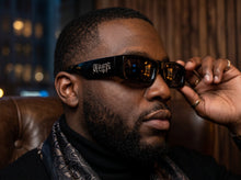 Classic Hardcore Biker Gangster Style LOCS SUNGLASSES Large Thick Black Frame - Dark Lens 91335