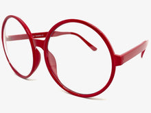Oversized Vintage Retro Style Clear Lens EYEGLASSES X-Large Red Frame 1734