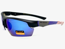 Military Tactial Sporty Wrap Around Style SUNGLASSES Patriotic USA Flag Frame 2718