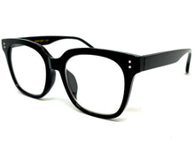 Classic Vintage Retro Style READING GLASSES READERS Black Frame Lens Strength +1.75