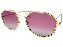 Oversized Exaggerated Vintage Retro Style SUNGLASSES Large Rose Gold Frame 4201