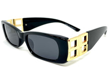 Classic Elegant Vintage Retro Style SUNGLASSES Thick Square Black Frame E2105