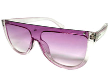 Classy Elegant Modern Rerto Shield Style SUNGLASSES Purple Frame 6515