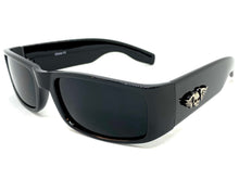 Classic Hardcore Biker Gangster Style SUNGLASSES Black Frame Dark Lens K0038