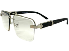 Men's Classy Elegant Luxury Designer Hip Hop Style SUNGLASSES Silver & Wooden Frame 7537