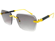 Classy Elegant Luxury Modern Style SUNGLASSES Rimless Gold Frame 5331
