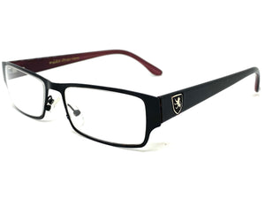 Classy Contemporary Modern Style Clear Lens EYEGLASSES Black Fashion Frame 1215