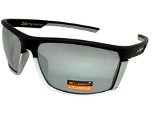 Sporty Wrap Around Cycling Fishing Biker SUNGLASSES Sleek Black & Silver Frame - Mirror Lens 2723