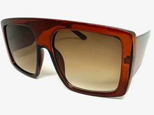 Oversized Exaggerated Classic Vintage Retro Style SUNGLASSES Large Thick Brown Frame 2016