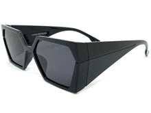 Exaggerated Modern Retro Futuristic Style SUNGLASSES Thick Funky Black Frame 80811