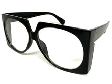 Oversized Vintage Retro Style Clear Lens EYEGLASSES Large Square Black Frame 5693