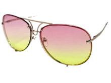 Oversized Exaggerated Vintage Retro Style SUNGLASSES Large Gold Frame 4165