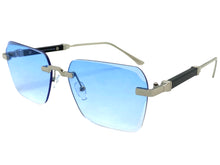 Classy Elegant Luxury Modern Style SUNGLASSES Rimless Silver Frame 5331