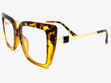 Classic Vintage Retro Style Clear Lens EYEGLASSES Leopard Optical Frame - RX Capable 4291