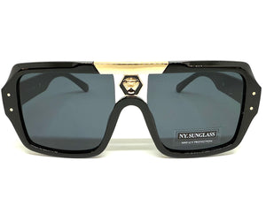 Classic Hardcore Biker Gangster Hip Hop Style SUNGLASSES Black Frame Dark Lens 5468