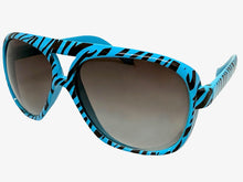 Oversized Exaggerated Vintage Retro Style SUNGLASSES Large Zebra - Tiger Print Frame 1166