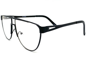 Classic Vintage Retro Style Clear Lens EYEGLASSES Black Frame 163889