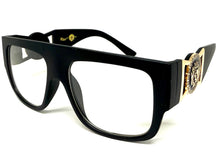 Classic Vintage Retro Hip Hop Rapper Style Clear Lens EYEGLASSES Large Thick Black Frame 5355