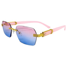 Men's Classy Elegant Luxury Retro Hip Hop Style SUNGLASSES Gold Rimless Frame 7522