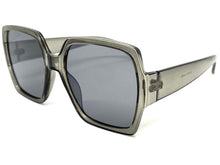 Oversized Vintage Retro Style SUNGLASSES Large Square Gray Frame E1275