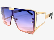 Oversized Luxury Retro Hip Hop Style SUNGLASSES Large Rose Gold Frame 5026