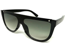 Classy Elegant Modern Rerto Shield Style SUNGLASSES Black Frame 6515