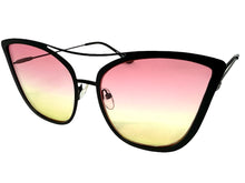 Classic Vintage Retro Cat Eye Style SUNGLASSES Funky Matte Black Frame A305