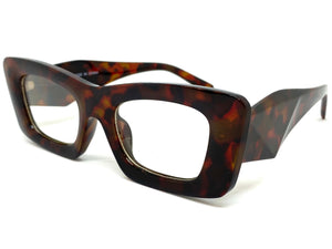 Exaggerated Vintage Retro Style Clear Lens EYEGLASSES Thick Tortoise Frame 81260