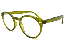 Classic Vintage Retro Style Clear Lens EYEGLASSES Round Green Frame 1728