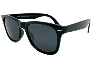 Classic Vintage Retro Style POLARIZED Lens SUNGLASSES Black Frame 1007
