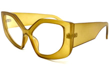 Oversized Vintage Retro Style Clear Lens EYEGLASSES Large Thick Matte Brown Frame 5623