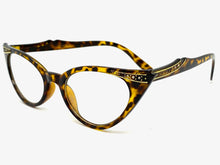 Classic Vintage Retro Cat Eye Style Clear Lens EYEGLASSES Pointy Tortoise Frame KIT400