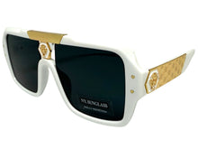 Classic Hardcore Biker Gangster Hip Hop Style SUNGLASSES White Frame Dark Lens 5468