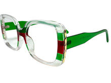Oversized Vintage Retro Style Large Square Lensless Eye Glasses- Frame Only NO Lens 6444