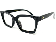 Classic Vintage Retro Style READING GLASSES READERS Black Frame Lens Strength +1.25