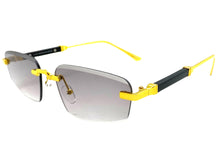 Classy Elegant Luxury Modern Style SUNGLASSES Rimless Gold Frame 5335
