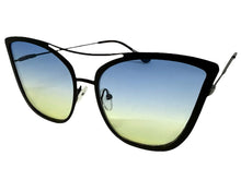 Classic Vintage Retro Cat Eye Style SUNGLASSES Funky Matte Black Frame A305