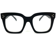 Oversized Exaggerated Vintage Retro Style Clear Lens EYEGLASSES Thick Matte Black Frame 6994