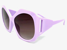 Oversized Exaggerated Vintage Retro Style SUNGLASSES Huge Purple Frame 1222
