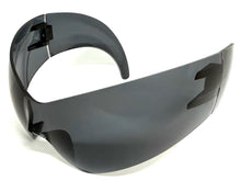 Oversized Space Futuristic Robotic Cyclops Shield Costume Party SUNGLASSES Huge Dark Gray Lens 2170