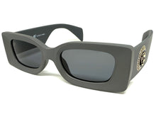 Classic Hardcore Biker Gangster Style SUNGLASSES Gray Frame - Dark Lens 5015
